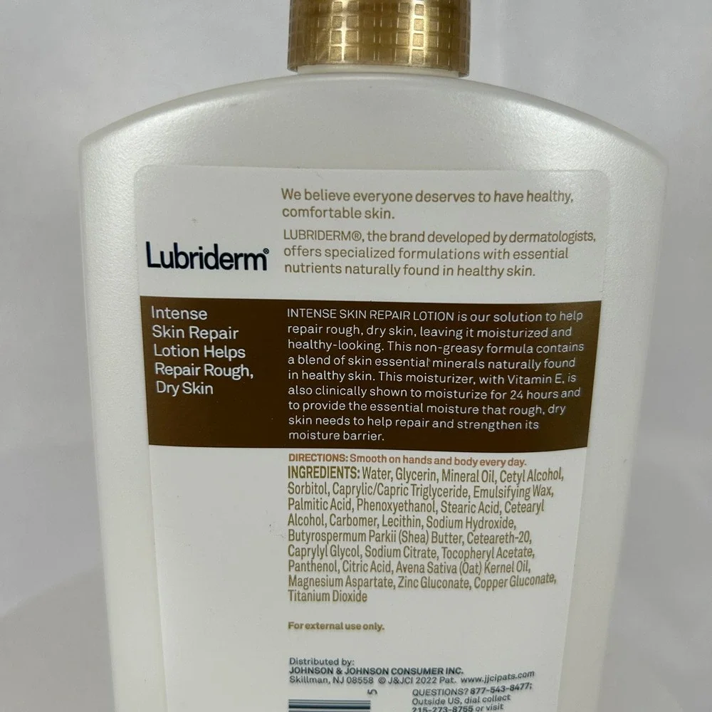 Lubriderm Intense Skin Repair Lotion for Rough Dry Skin 16 Fl Oz 473mL